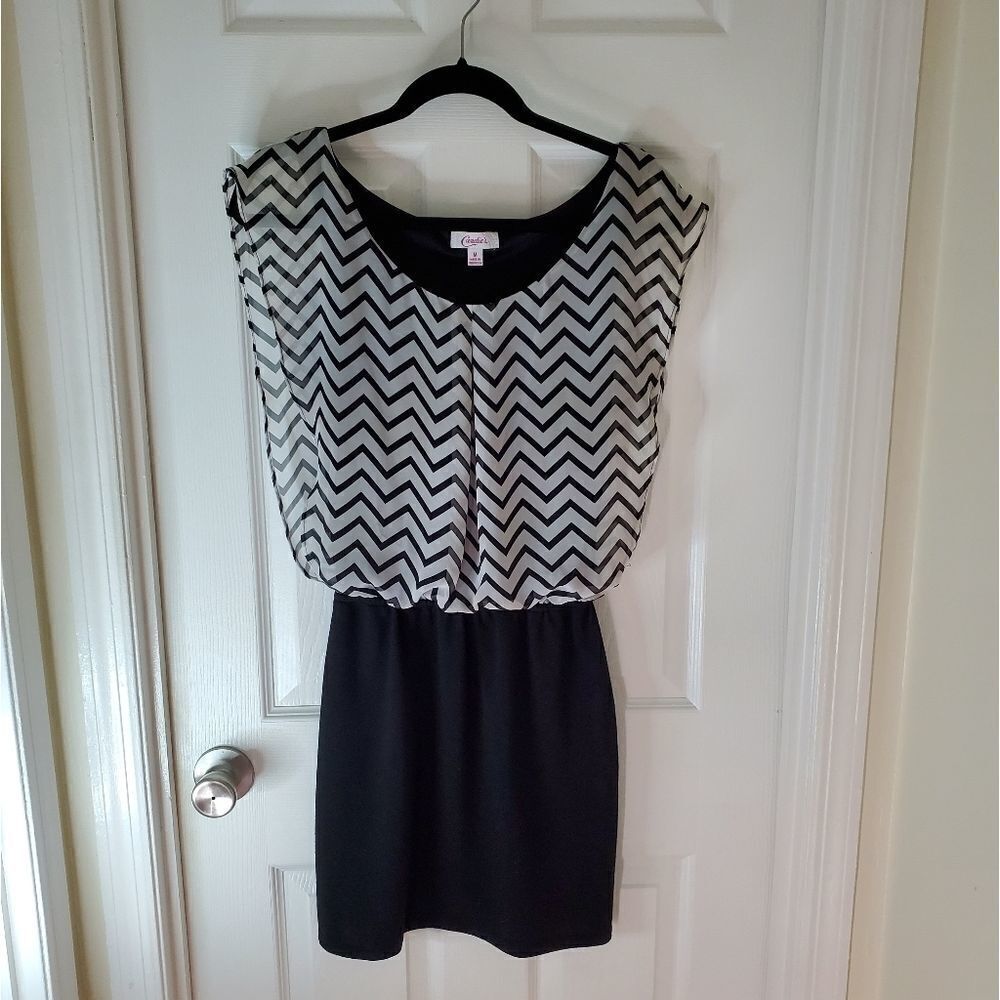 🌼Candie's Black and White Dress Medium